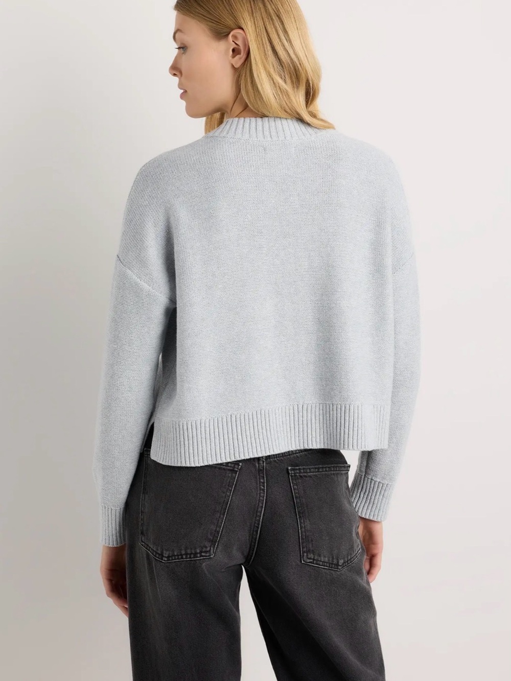 Quince 100% Organic Cotton Cropped Cardigan - Picture 3 of 8